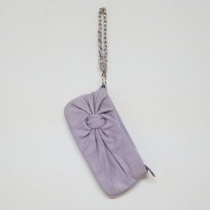 Marlo Lavender Women's Leather Wristlet Purse